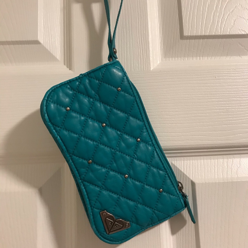 Roxy Teal Wristlet